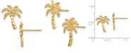 Macy's Palm Tree Stud Earrings in 14k Gold